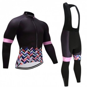 Tenue Cycliste Manches Longues et Collant à Bretelles 2017 CCC Liv Femme N006